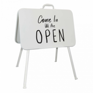 Zoom CARTELLO IN FERRO OPEN/CLOSED PIERRE