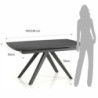 Tavolo Allungabile Shin Black Marble 164 X 94 H6 Cm