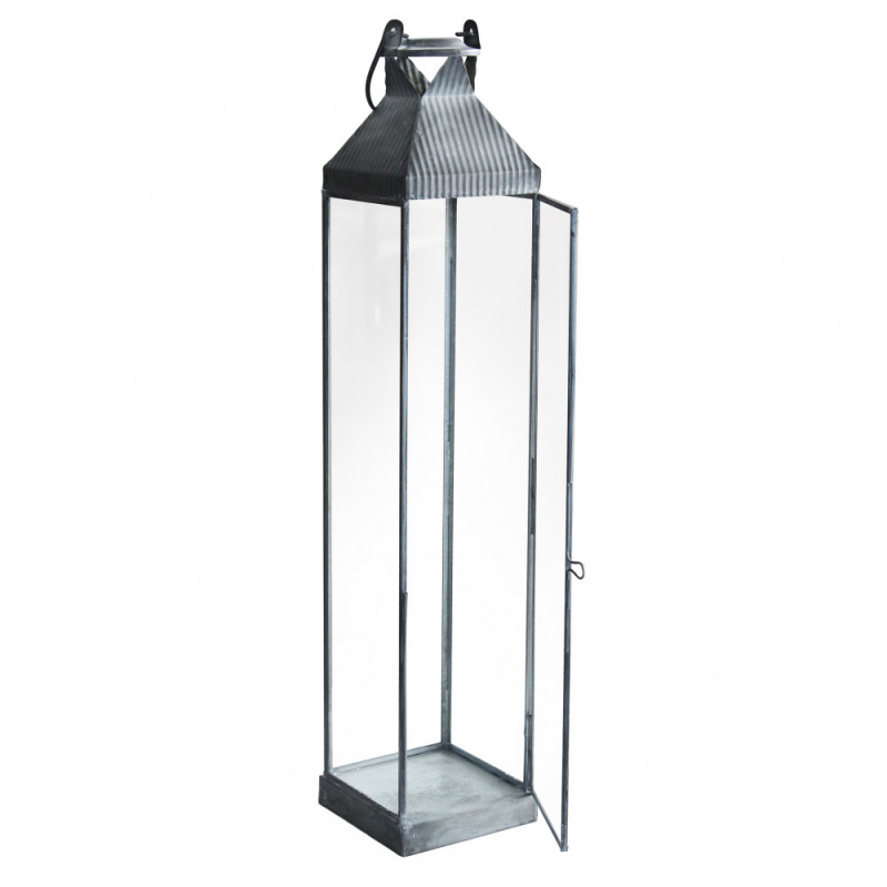 Lanterna Harmony grande metallo elegante per casa e giardino