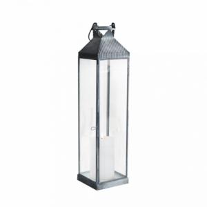Lanterna Harmony media metallo elegante per casa e giardino