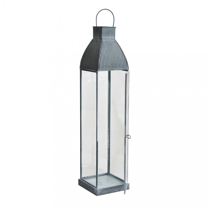 Lanterna Kendra grande metallo elegante per casa e giardino