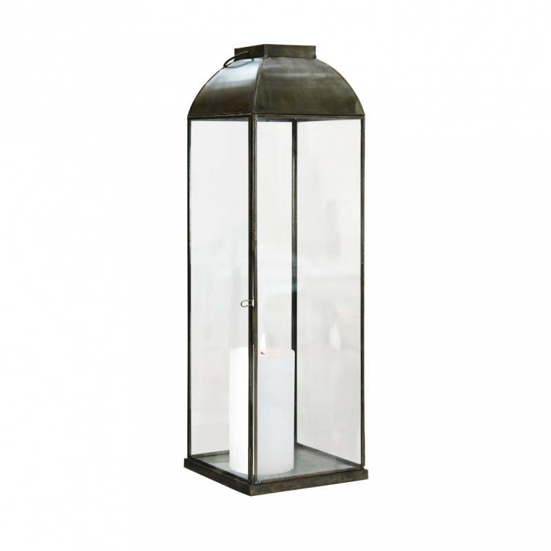 Lanterna Karrie media metallo elegante per casa e giardino