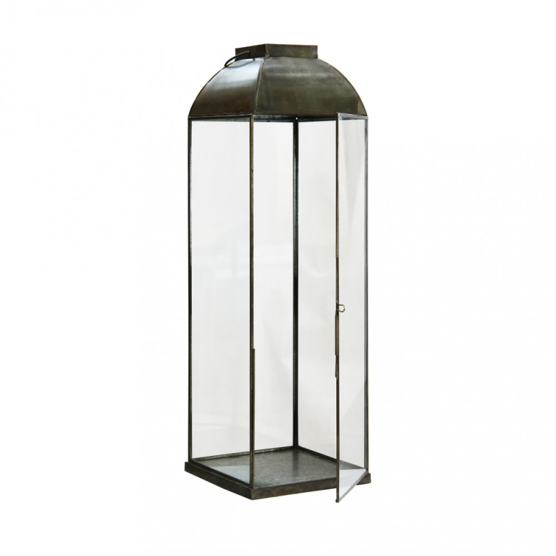 Lanterna Karrie media metallo elegante per casa e giardino