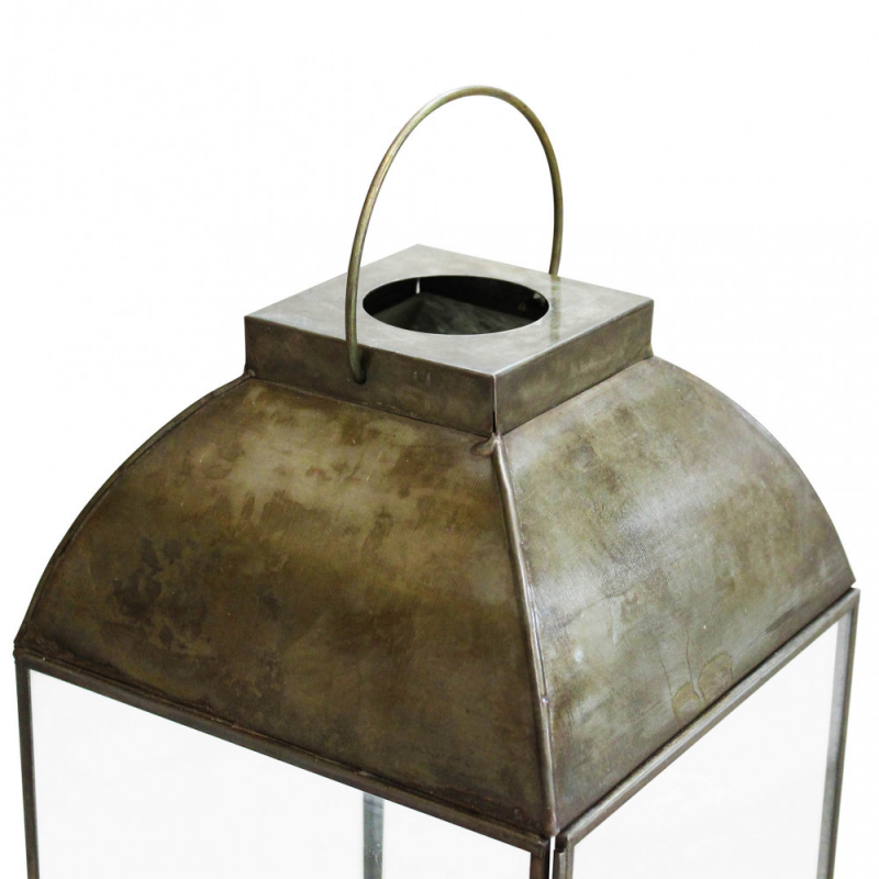 Lanterna Karrie media metallo elegante per casa e giardino