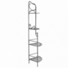 SCAFFALE CHARLOTTE 4 PIANI BIANCO OSSIDATO