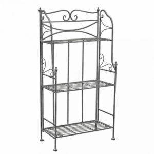 SCAFFALE CLAUDE 3 PIANI BIANCO OSSIDATO