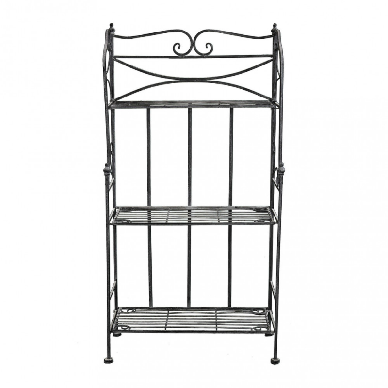SCAFFALE CLAUDE 3 PIANI BIANCO OSSIDATO