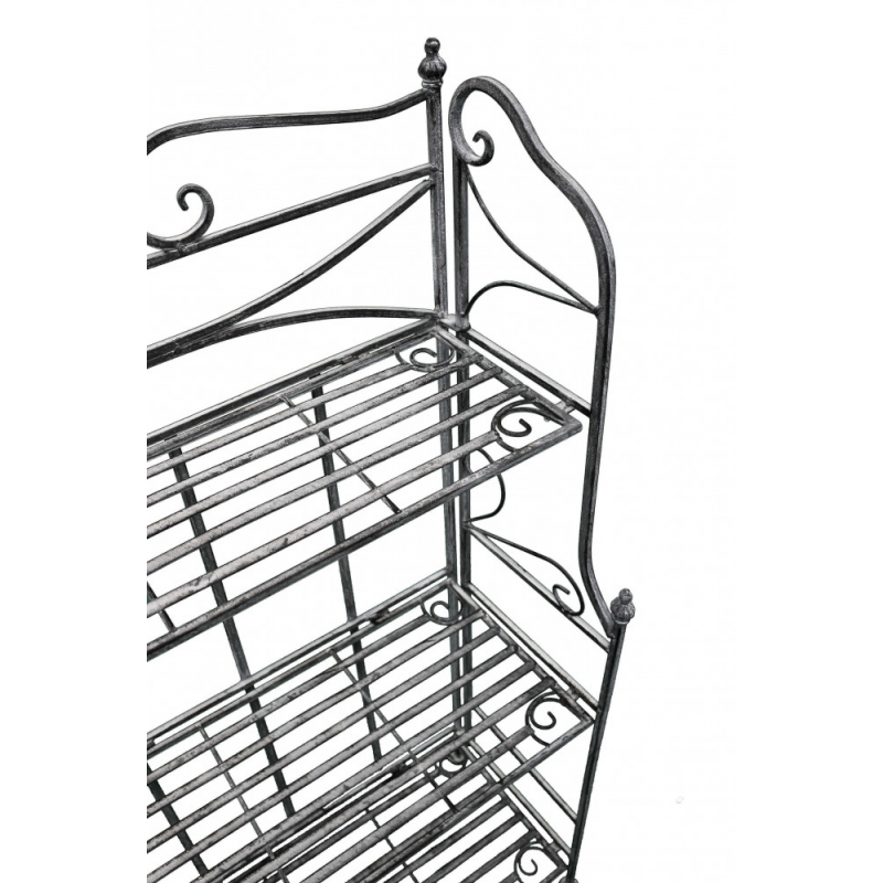 SCAFFALE CLAUDE 3 PIANI BIANCO OSSIDATO
