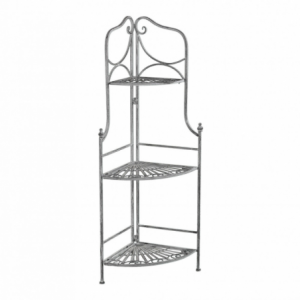 SCAFFALE ROSALIE 3 PIANI BIANCO OSSIDATO