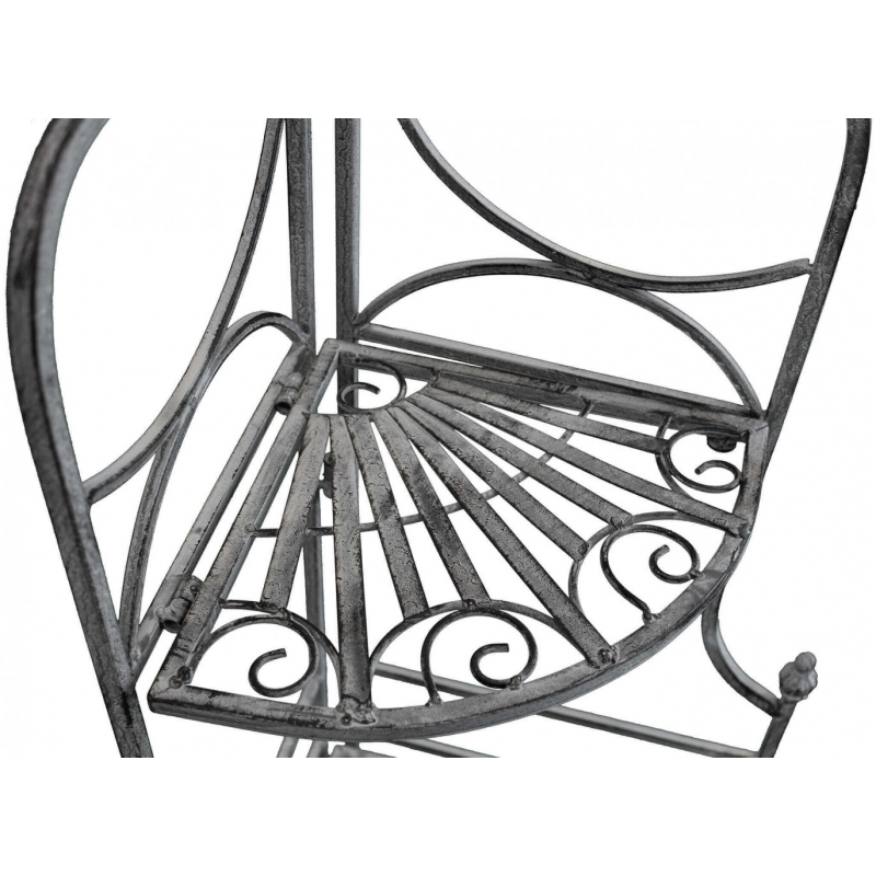 SCAFFALE ROSALIE 3 PIANI BIANCO OSSIDATO