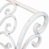 Panca Eloise bianco antico da esterno elegante e resistente