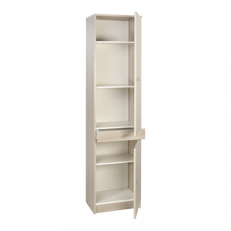 COLONNA a 2 ANTE con 1 cassetto OLMO CHIARO