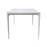 Tavolo Alghero 180x90 Alluminio Bianco Piano Gress Marmo Moia