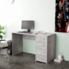 Porta PC Topaz grigio cemento moderno e compatto per ufficio