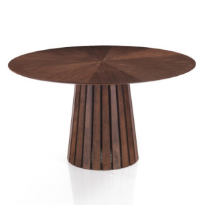 Tavolo Rotondo Volga Walnut 145 X 142 H6,5 Cm