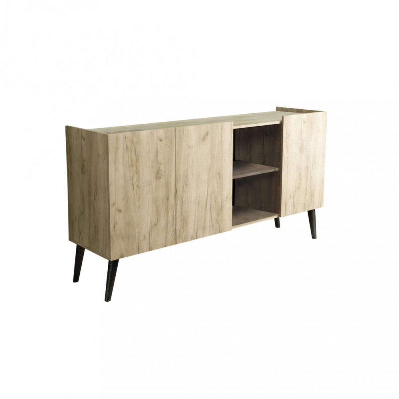 Mobile 3 ante 2 mensole rovere moderno salvaspazio per casa