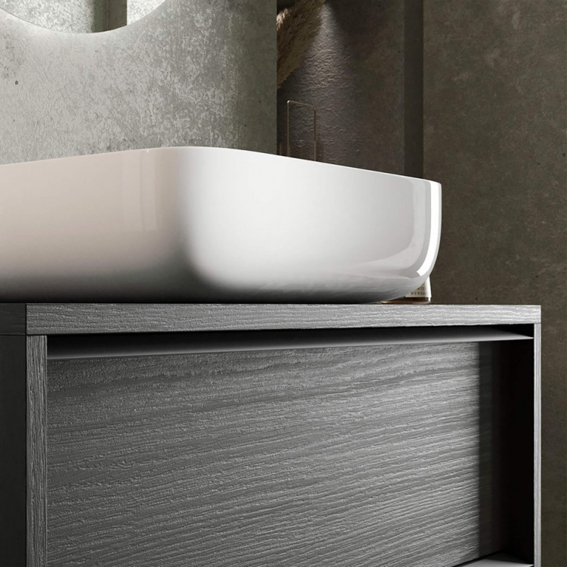 BAGNO SOSPESO CM 92 NERO BRUCIATO FRANCESCO