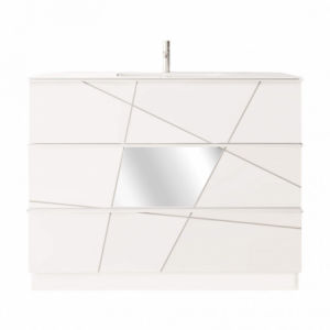 BAGNO A TERRA CM 100 BIANCO LUCIDO LEONARDO