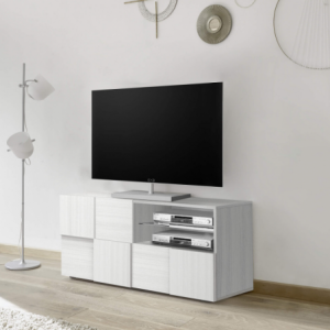 Zoom BASE TV PICCOLA BIANCO LUCIDO LORENZO