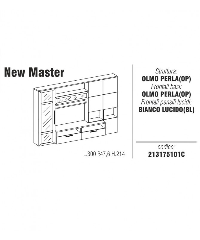 Composizione soggiorno New Master