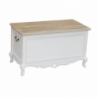 Baule Cuore legno paulonia bianco tortora shabby chic L45×P34×H66 cm — levantshop.live
