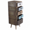 Cassettiera Colorado 4 cassetti stile moderno compatta e robusta