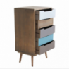 Cassettiera Darwin 4 cassetti stile moderno compatta e versatile