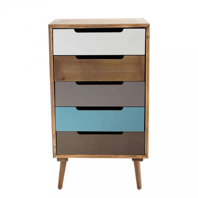 Cassettiera Darwin 4 cassetti stile moderno compatta e versatile