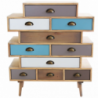Mobiletto Kingston con cassetti stile moderno compatto e robusto