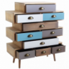 Mobiletto Kingston con cassetti stile moderno compatto e robusto