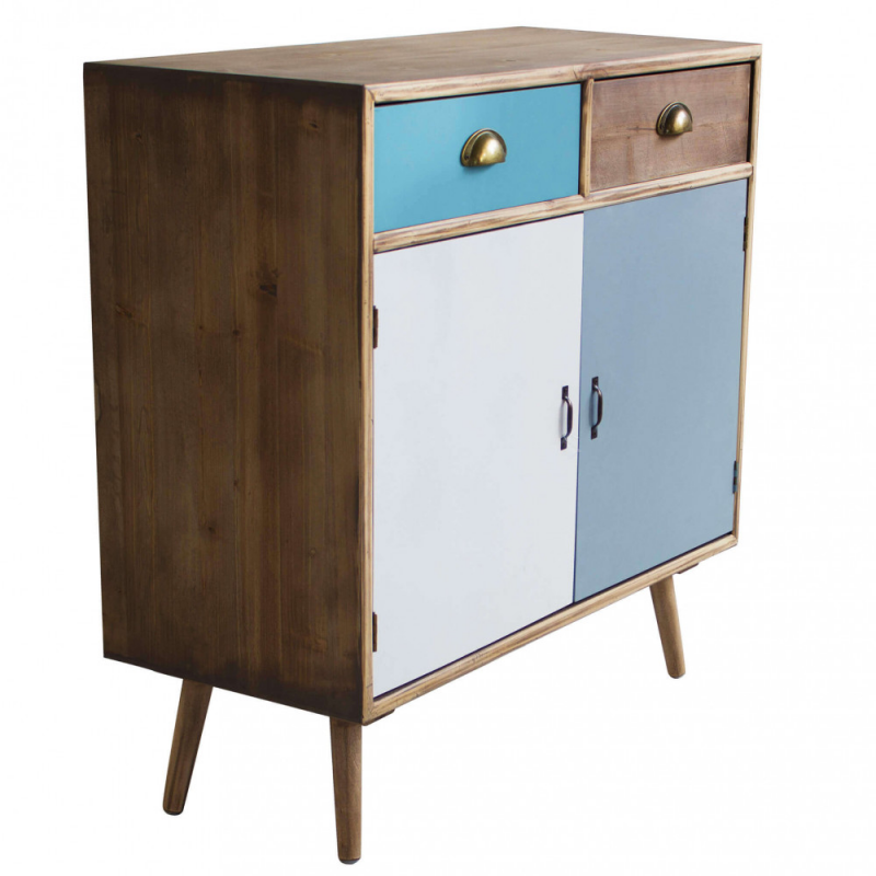 Mobiletto Surrey con cassetti stile country chic compatto