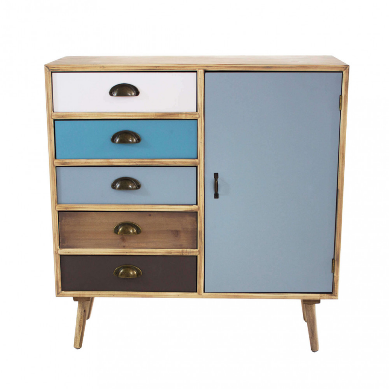 Mobiletto Levis con cassetti stile moderno compatto e versatile