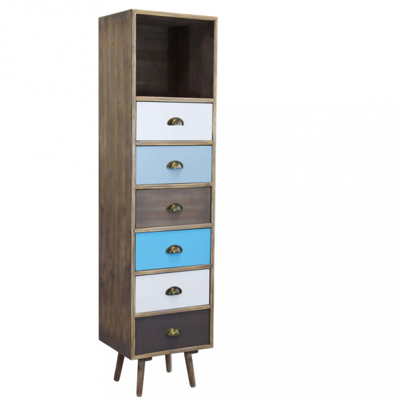 Mobiletto Orleans con cassetti stile classico compatto e versatile