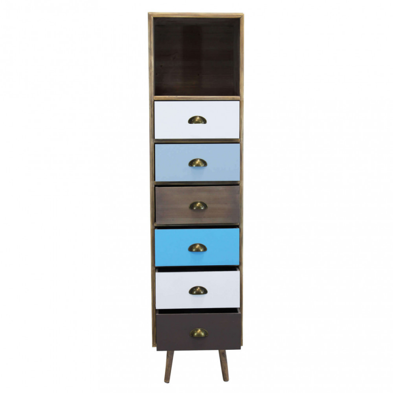 Mobiletto Orleans con cassetti stile classico compatto e versatile