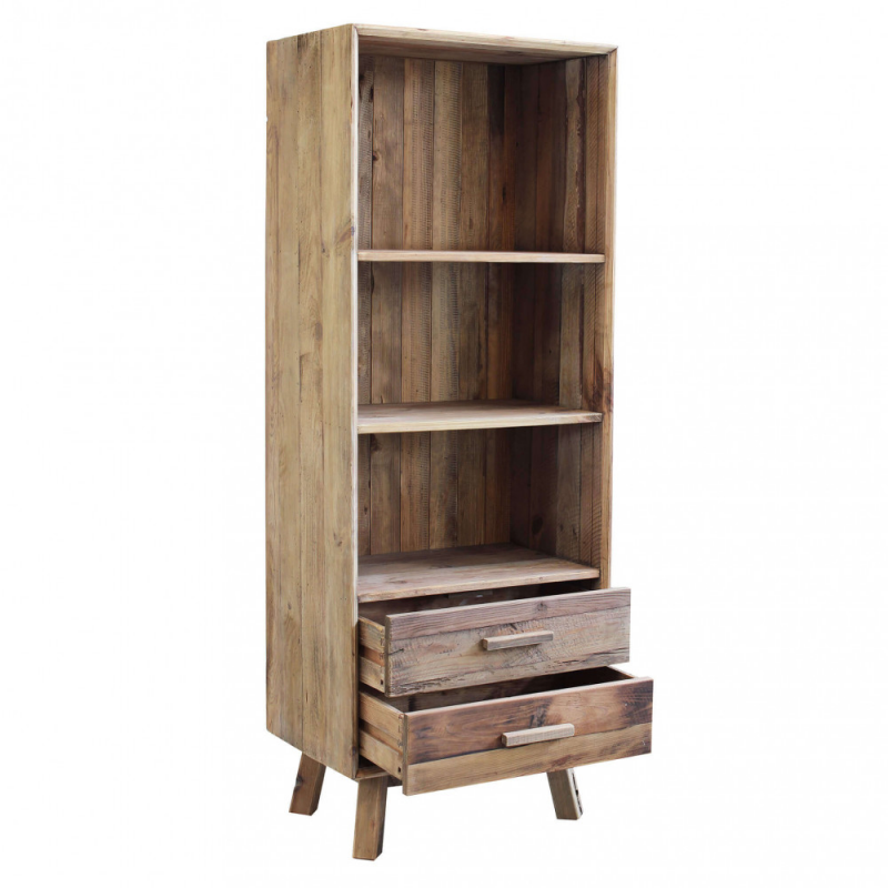 Libreria Justin moderna naturale per soggiorno studio casa
