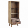 Libreria Justin moderna naturale per soggiorno studio casa