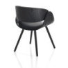 Sedia Visby Evo Total Black 55 X 54,5 H42,5 Cm
