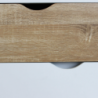 Mobile Bradley Cosma legno bianco marrone L147×P39×H82 cm 2 ante 3 cassetti — levantshop.live