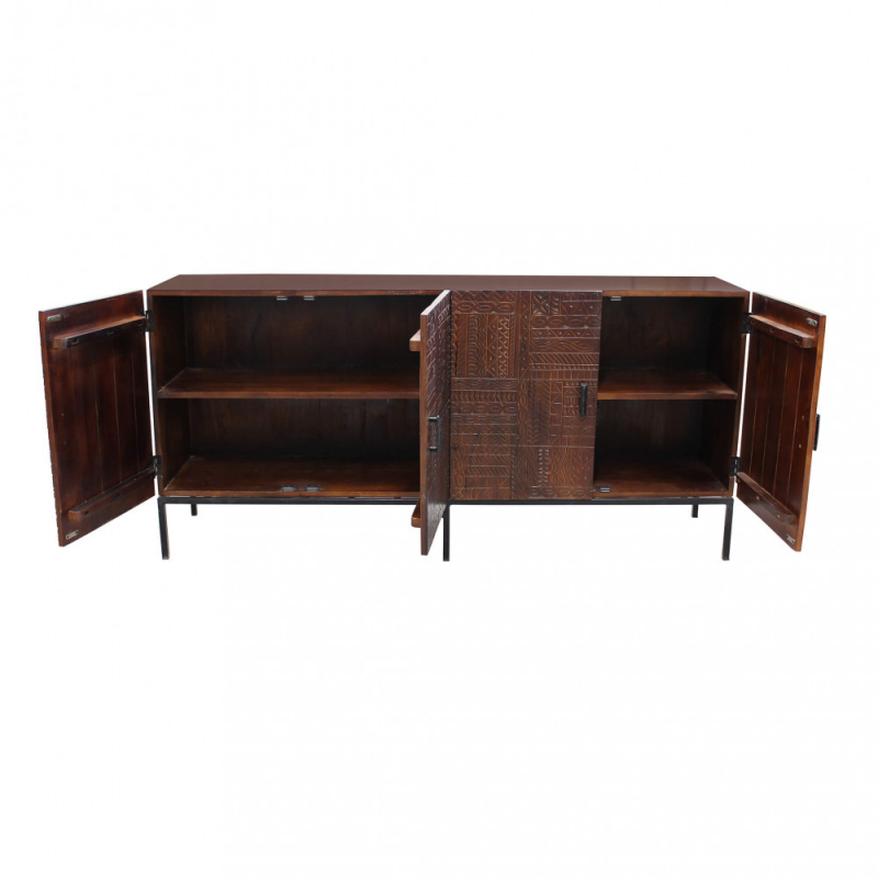 Mobile Hank legno mango marrone 90x40x90h
