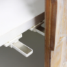 Mobile Archie legno acacia 2 ante 1 cassetto 110x45x80