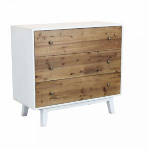 Mobile Barney bianco marrone moderno per camera da letto soggiorno