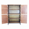 Mobile Braxton 4 ante legno e metallo 100x40x160 cm