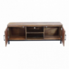 Porta TV Bridger bianco marrone moderno per soggiorno living casa