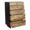 Cassettiera Amabel legno mango marrone 60x35x130h