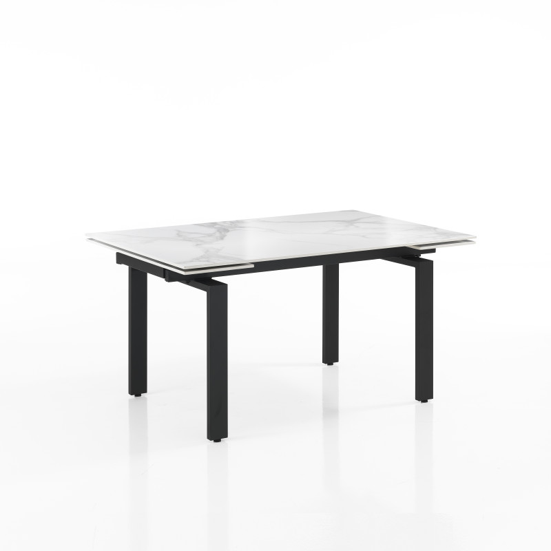 Tavolo Allungabile Devin White Marble 153X100X16 Cm