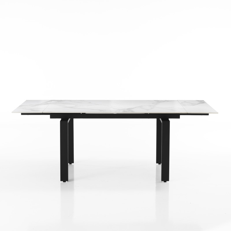 Tavolo Allungabile Devin White Marble 153X100X16 Cm