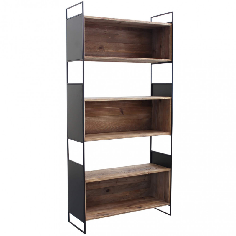 Libreria Allison moderna naturale per soggiorno studio casa