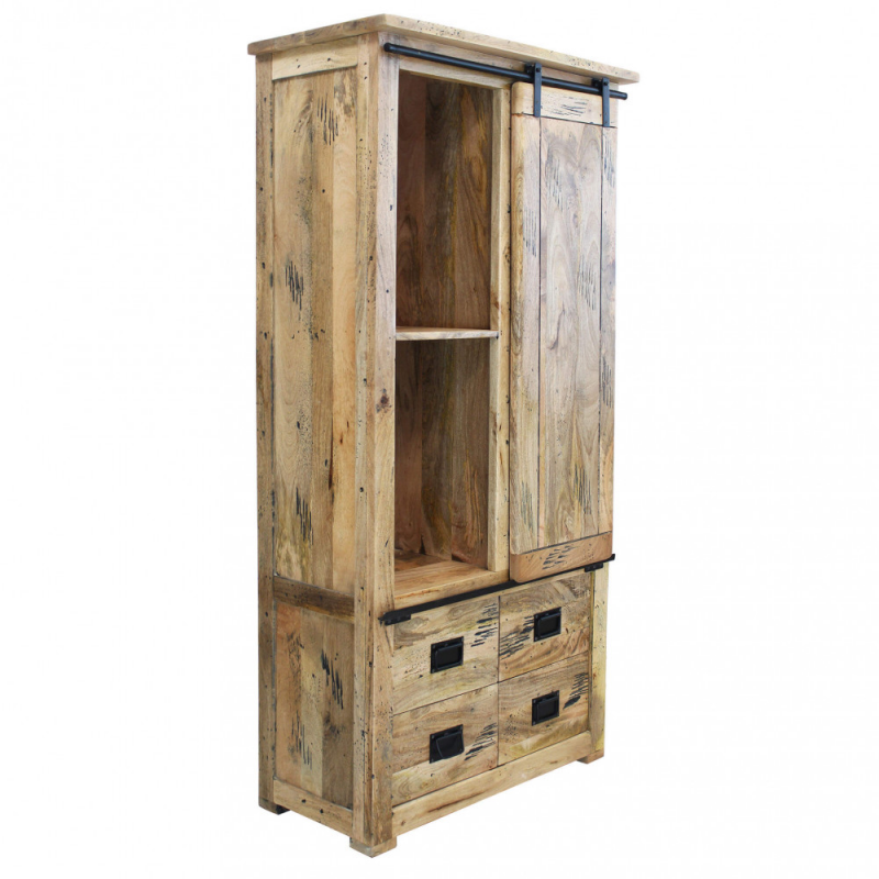 Mobile Tybalt in legno mango marrone 90x45x180h