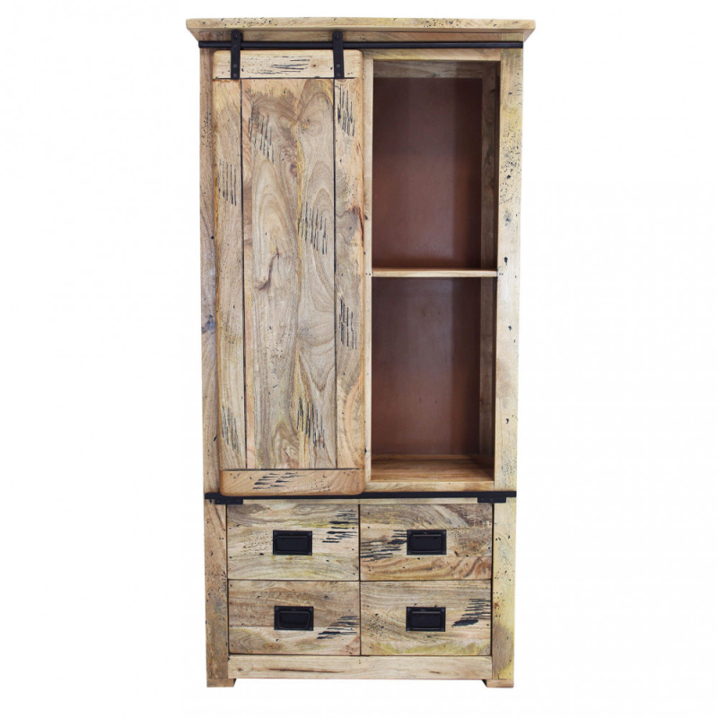 Mobile Tybalt in legno mango marrone 90x45x180h