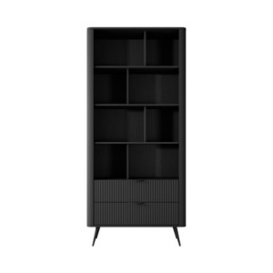 Libreria Gretha Black 9 X 185 X 47 Cm